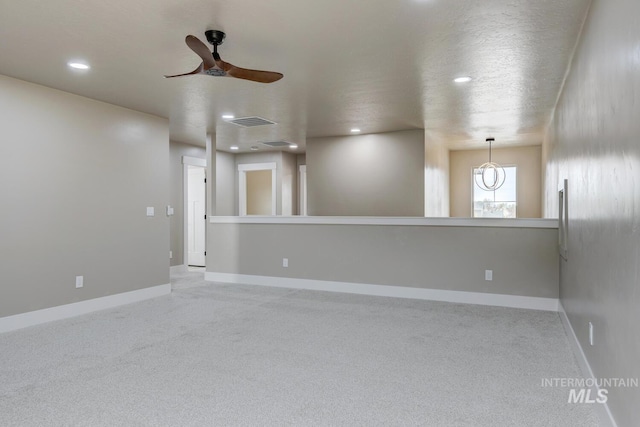 1113 W Blaine Ave, Nampa, ID 83651 - unfurnished room featuring carpet floors, ceiling fan, baseboards, and recessed lighting