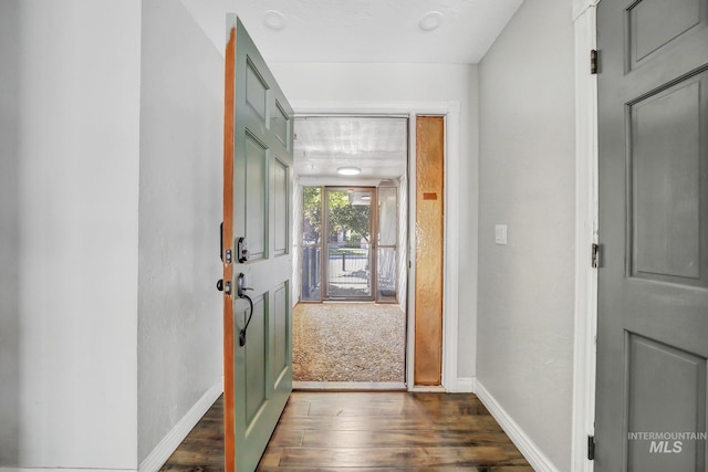 790 Academic Dr, Twin Falls, ID 83301 - foyer entrance featuring dark wood-style flooring and baseboards