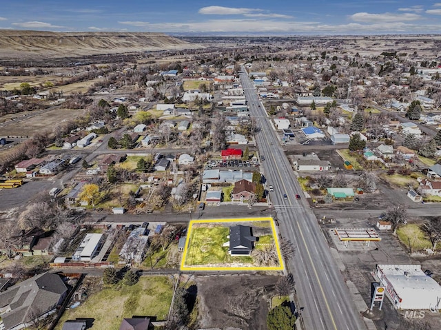 drone / aerial view with a residential view