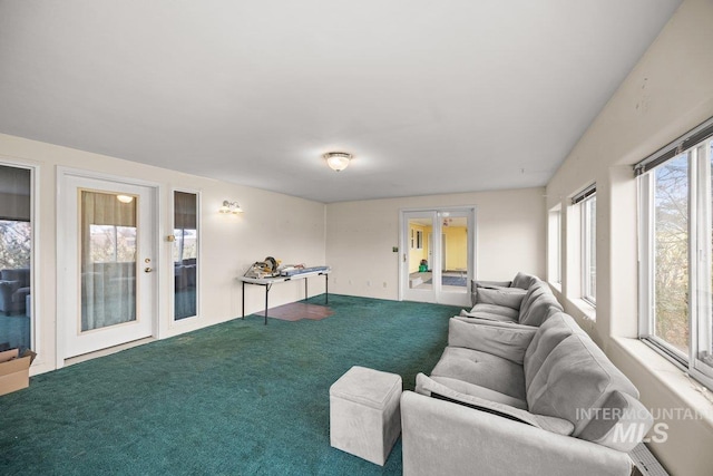 529 S State St, Nampa, ID 83686 - carpeted living area with french doors