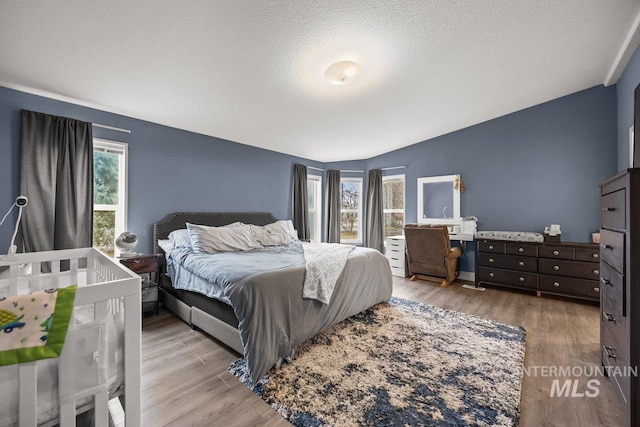529 S State St, Nampa, ID 83686 - bedroom with multiple windows, wood finished floors, and a textured ceiling