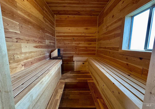 1223 Forest Rd, Winchester, ID 83555 - relaxing sauna / steam room with wooden walls, wooden ceiling, and wood finished floors