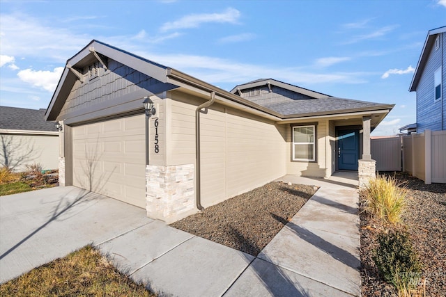 ranch-style house with a garage