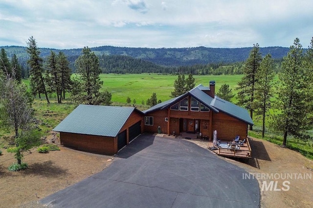 2510 Price Valley Rd, New Meadows, ID 83654 - mountain view with a heavily wooded area