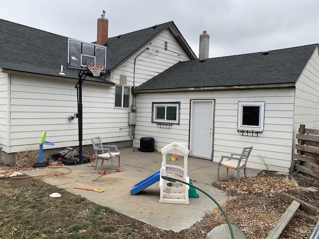 back of property featuring a patio area