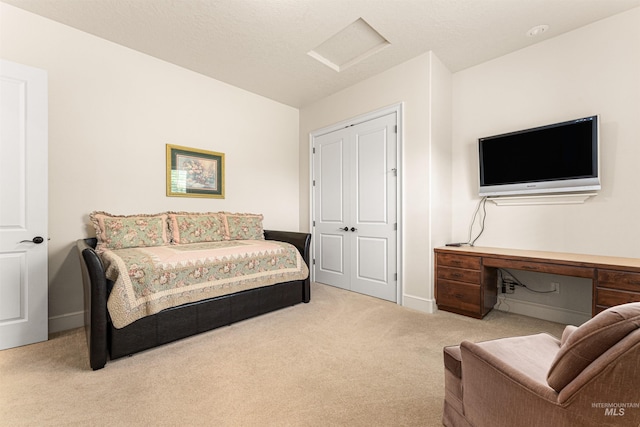 1137 N Cobblestone Way, Eagle, ID 83616 - bedroom featuring carpet, attic access, a desk, and baseboards