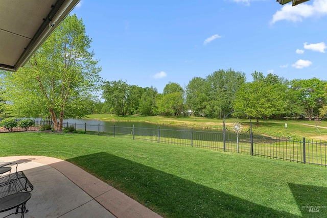 1137 N Cobblestone Way, Eagle, ID 83616 - view of yard featuring a water view, a patio area, and view of scattered trees