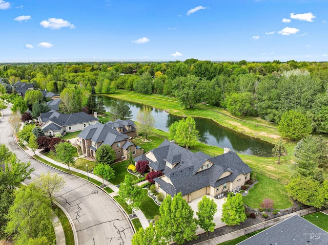 1137 N Cobblestone Way, Eagle, ID 83616 - aerial perspective of suburban area featuring a nearby body of water and a forest