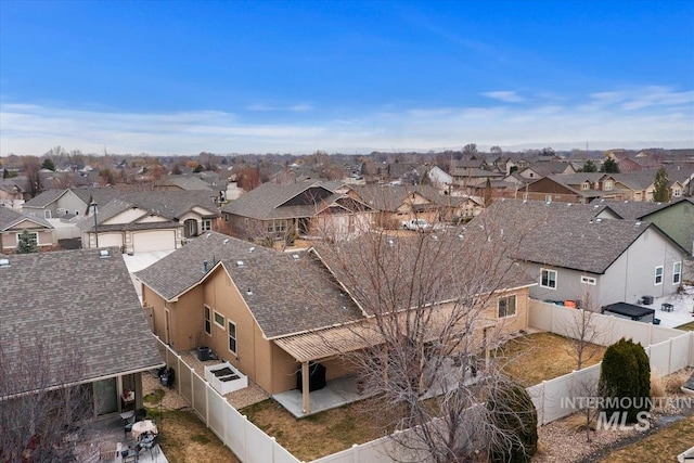 birds eye view of property featuring a residential view