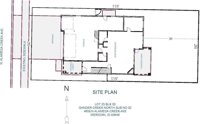 4608 N Alameda Creek Ave, Meridian, ID 83646 - plan