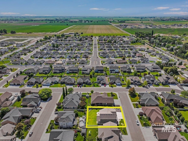 633 Reese Rd, Twin Falls, ID 83301 - aerial perspective of suburban area with property boundaries highlighted
