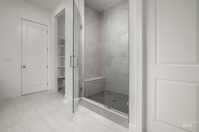 full bath with a stall shower