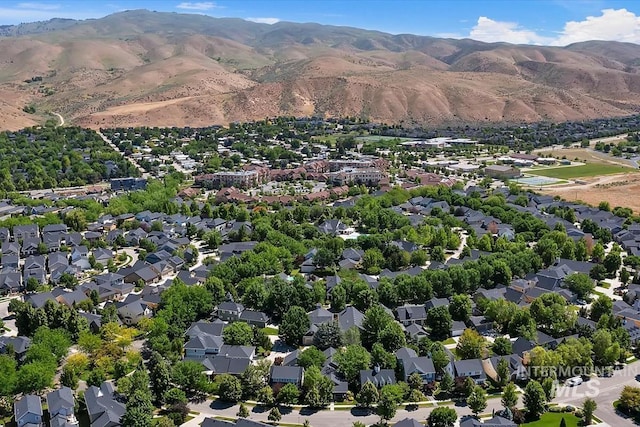 3671 S Pheasant Tail Way, Boise, ID 83716 - aerial overview of property's location with mountains and nearby suburban area