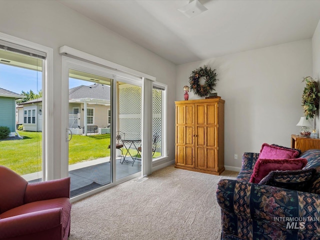3369 W Monessen Ln, Meridian, ID 83646 - sitting room featuring carpet floors and healthy amount of natural light