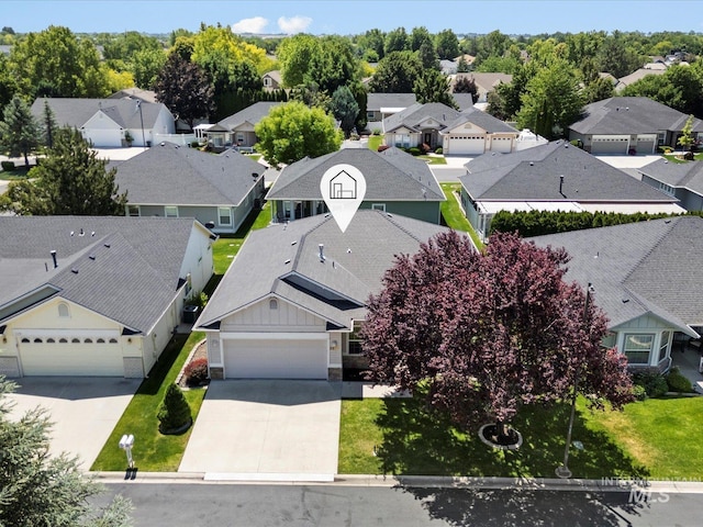 3369 W Monessen Ln, Meridian, ID 83646 - aerial perspective of suburban area