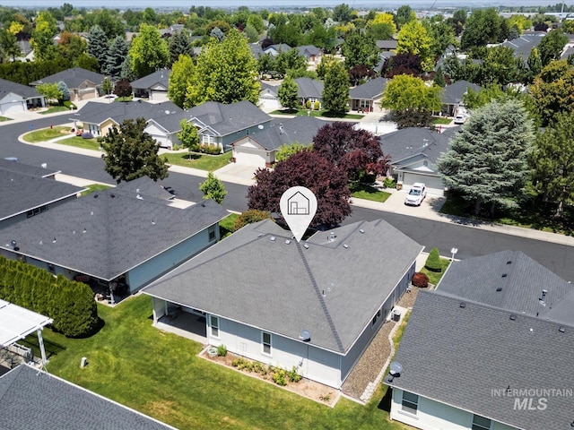 3369 W Monessen Ln, Meridian, ID 83646 - aerial perspective of suburban area