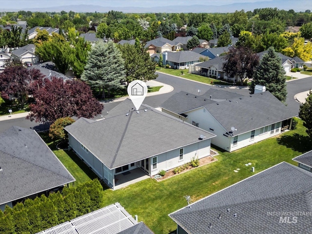 3369 W Monessen Ln, Meridian, ID 83646 - aerial perspective of suburban area