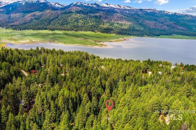 108 Panorama Dr, Cascade, ID 83611 - view of mountain background featuring a forest and a nearby body of water