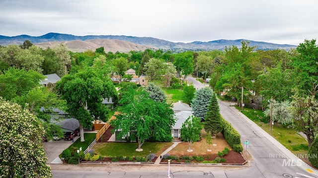 3102 N Sycamore Dr, Boise, ID 83703 - bird's eye view of a mountain backdrop