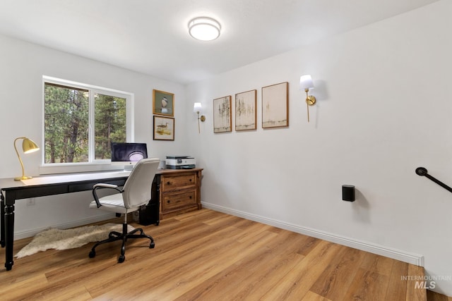 16 Grouse Rd, Idaho City, ID 83631 - office featuring baseboards and wood finished floors