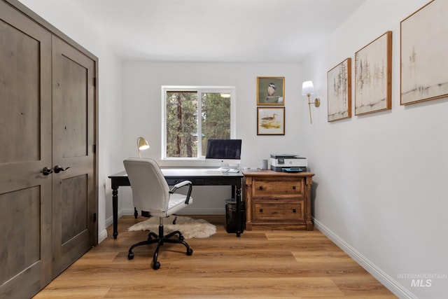 16 Grouse Rd, Idaho City, ID 83631 - office space with light wood-style floors and baseboards