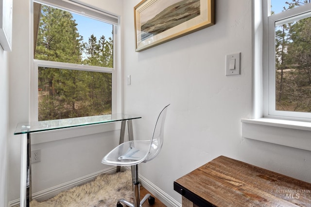 16 Grouse Rd, Idaho City, ID 83631 - home office featuring baseboards and a wealth of natural light
