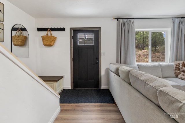 16 Grouse Rd, Idaho City, ID 83631 - foyer with baseboards and light wood-type flooring