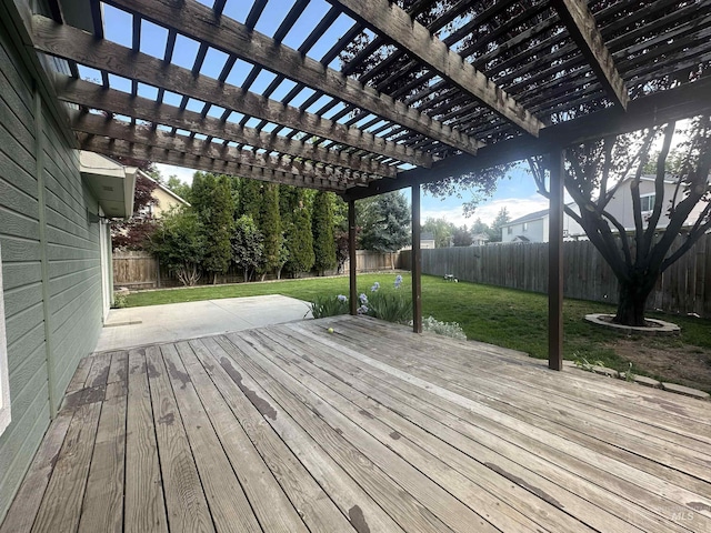16928 N Chelford Loop, Nampa, ID 83687 - wooden deck with a pergola