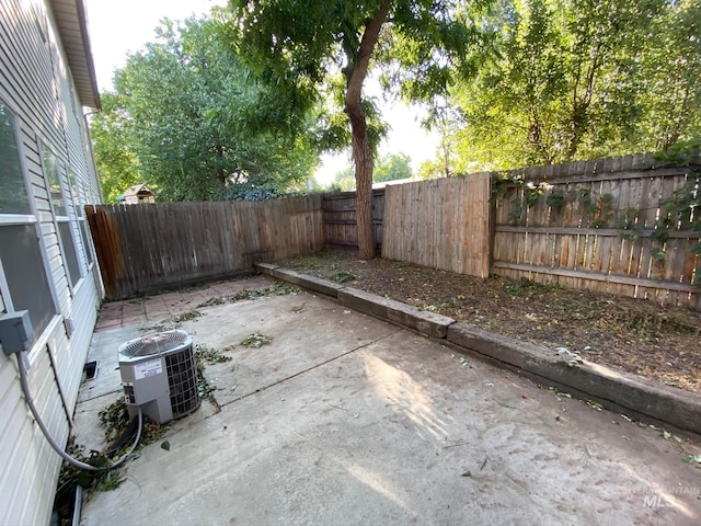 view of patio with central AC unit