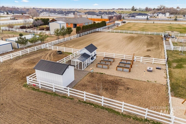 10935 Purple Sage Rd, Middleton, ID 83644 - birds eye view of property with a rural view and a residential view