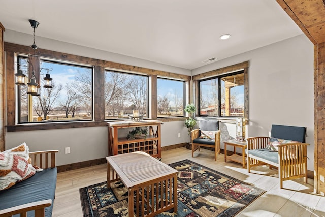 view of sunroom / solarium