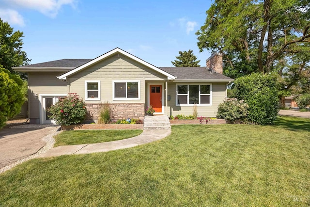 1309 S Pacific St, Boise, ID 83705 - ranch-style home featuring a chimney and a front yard