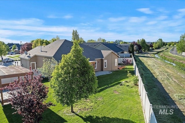 aerial perspective of suburban area