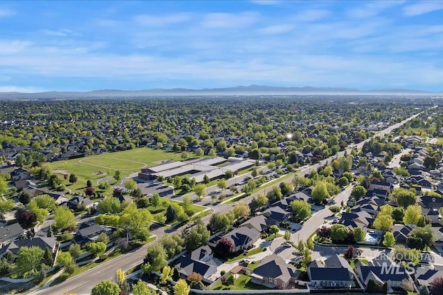 aerial perspective of suburban area