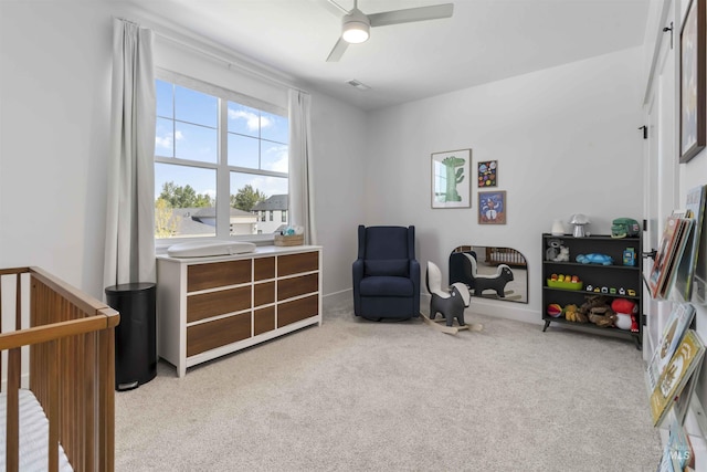 125 S Eagles Roost Way, Eagle, ID 83616 - carpeted bedroom with ceiling fan and a crib