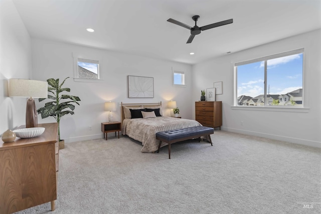 125 S Eagles Roost Way, Eagle, ID 83616 - carpeted bedroom with a ceiling fan and recessed lighting