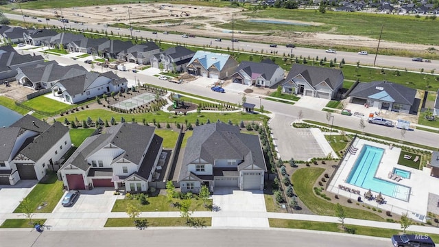 125 S Eagles Roost Way, Eagle, ID 83616 - aerial view of residential area with a pool