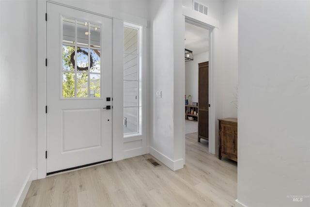 125 S Eagles Roost Way, Eagle, ID 83616 - foyer entrance featuring light wood-type flooring