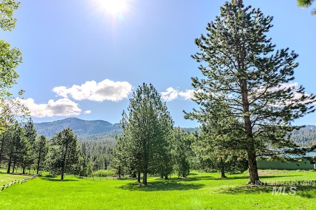 12 Blue Spruce Ct, Cascade, ID 83611 - view of mountain backdrop with a heavily wooded area