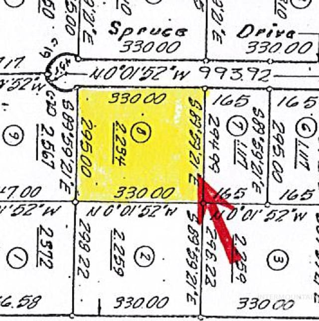 12 Blue Spruce Ct, Cascade, ID 83611 - map showing property parcels