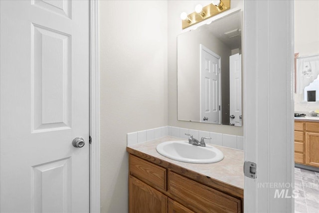 bathroom featuring vanity