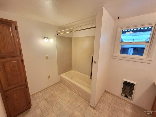 bathroom with heating unit