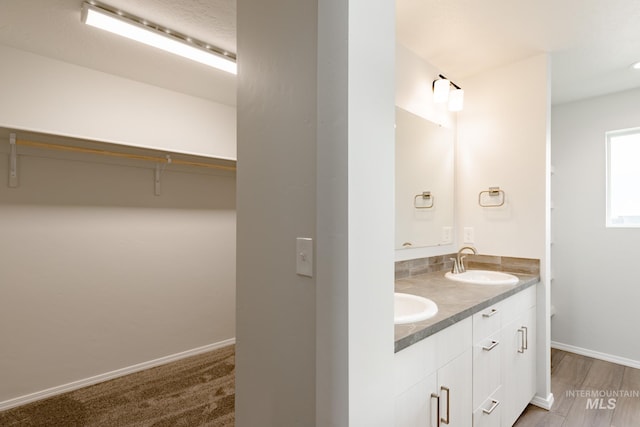 bathroom with vanity