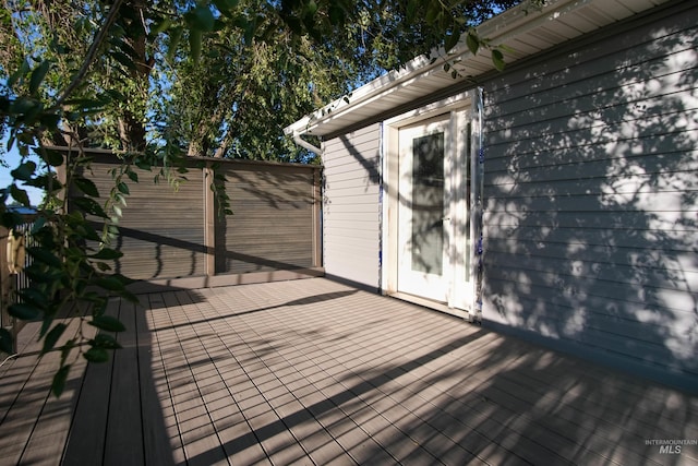 view of deck