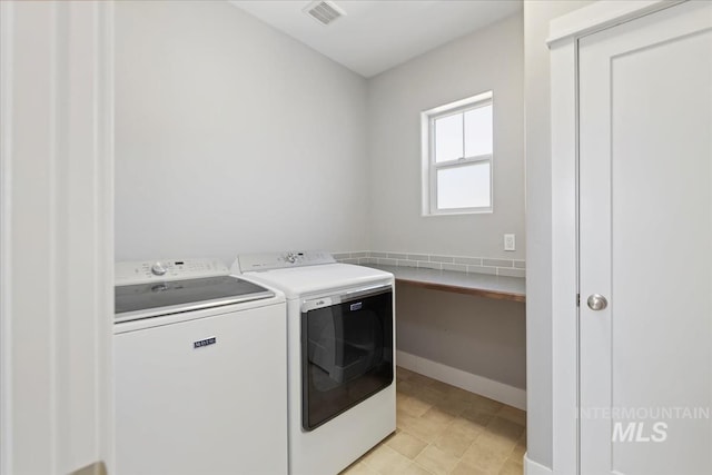 3631 S Pheasant Tail Way, Boise, ID 83716 - laundry room featuring washing machine and dryer and baseboards