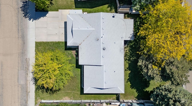 view from above of property