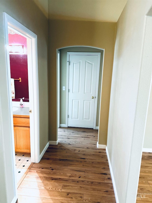 851 W Florida, Nampa, ID 83686 - hall featuring light wood finished floors and baseboards