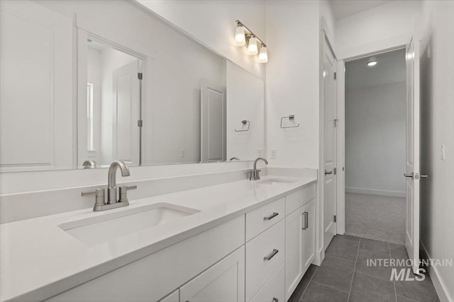 2158 N Kenora Ave, Star, ID 83669 - full bathroom featuring double vanity and tile patterned floors