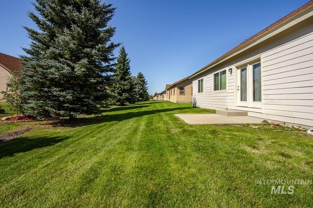 view of yard featuring a patio area