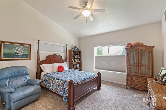 562 Castle Rock Ave, Middleton, ID 83644 - carpeted bedroom featuring vaulted ceiling and a ceiling fan